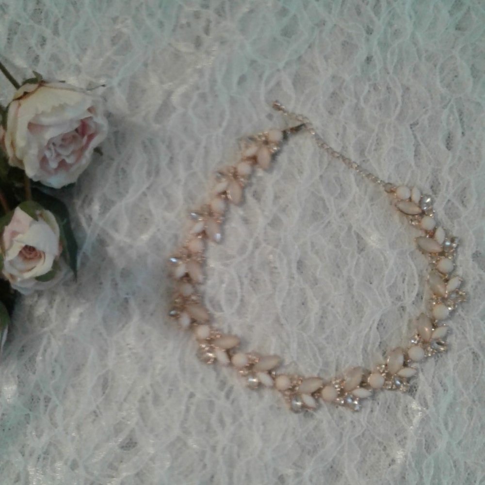 Forever 21 Blush Pink Statement Necklace